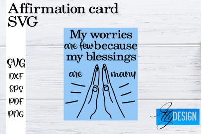 Affirmation Cards SVG | Positive Affirmation SVG