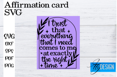 Affirmation Cards SVG | Positive Affirmation SVG