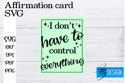 Affirmation Cards SVG | Positive Affirmation SVG