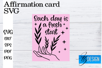 Affirmation Cards SVG | Positive Affirmation SVG