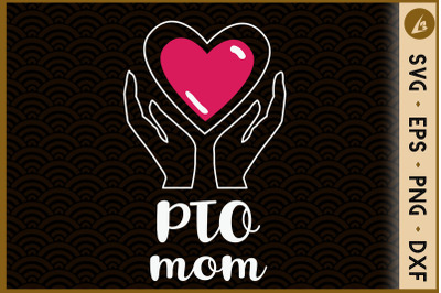 PTO Mom Heart Symbol Design