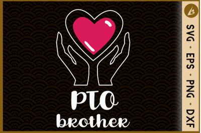 PTO Brother Heart Symbol Design