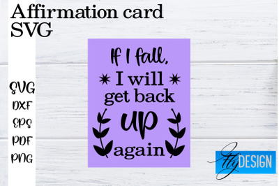 Affirmation Cards SVG | Positive Affirmation SVG