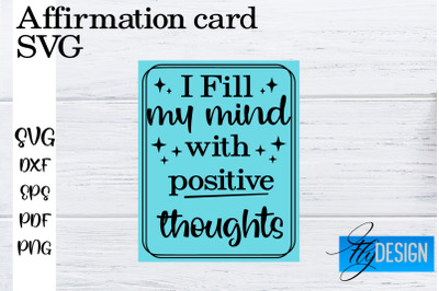 Affirmation Cards SVG | Positive Affirmation SVG