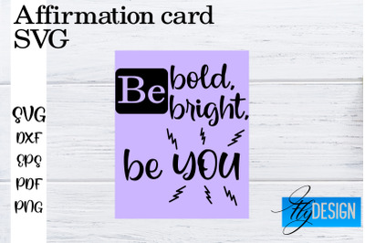 Affirmation Cards SVG | Positive Affirmation SVG