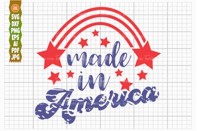Made in America SVG, 4th of july SVG, Patriotic Svg