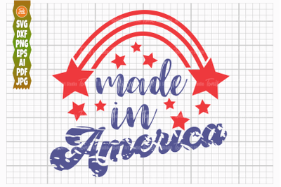 Made in America SVG&2C; 4th of july SVG&2C; Patriotic Svg