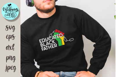 Educated black father svg png eps dxf jpeg