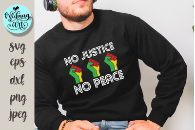 No justice no peace svg png eps dxf jpeg