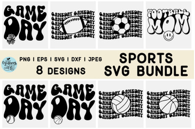 Sports svg bundle png eps dxf jpeg game day