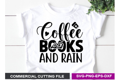 Coffee Books and Rain- SVG