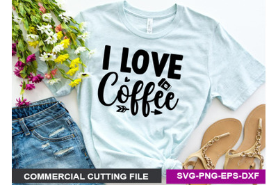 I love coffee SVG