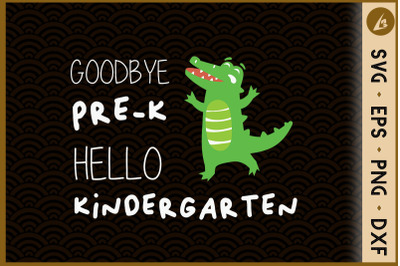 Dinosaur Goodbye PreK Hello Kindergarten