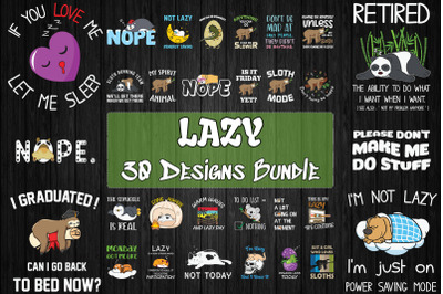 Lazy Bundle SVG 30 designs