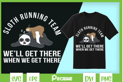 Sloth Panda Running Team