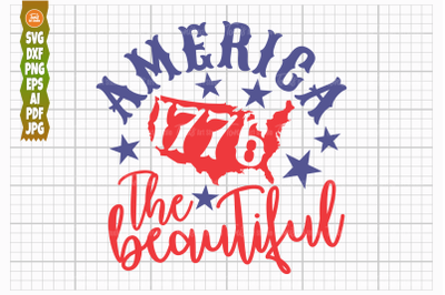 America Beautiful SVG, Est 1776 Svg, 4th July Svg