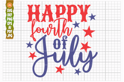 Happy 4th of July SVG&2C; America Svg&2C; Svg Cut File