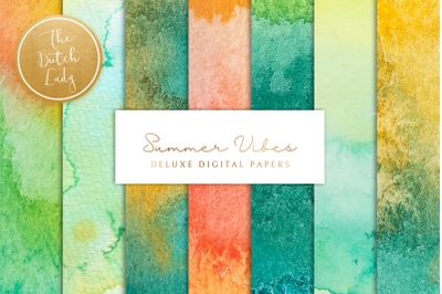Summer Vibes Watercolor Textures