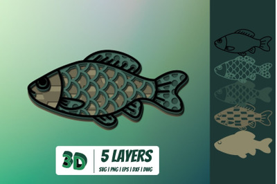 3D Fish SVG