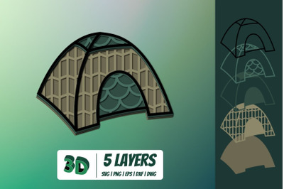 3D Tent SVG