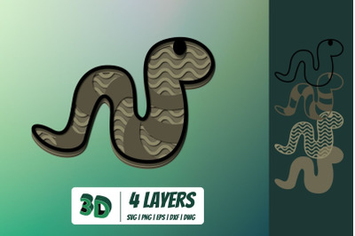 3D Snake SVG