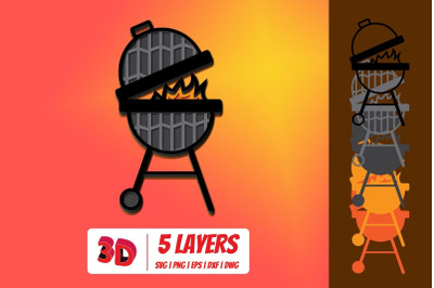 3D Grill SVG