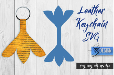 Leather Keychain SVG | Key Fob SVG | Bag Tag Design