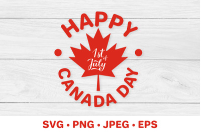 Canada Day SVG. Canadian holiday. Maple leaf