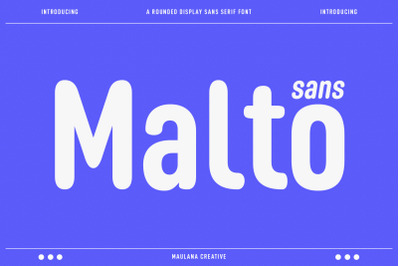 Malto Display Sans