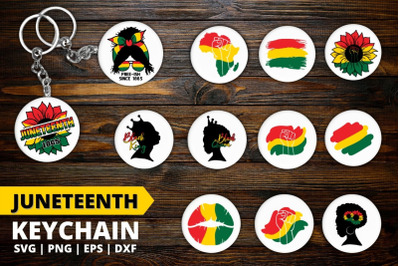 Juneteenth Keychain SVG Bundle