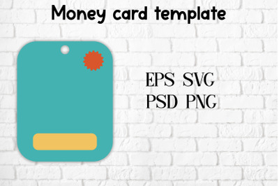 Money card template | Money holder template