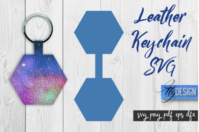 Leather Keychain SVG | Key Fob SVG | Bag Tag Design