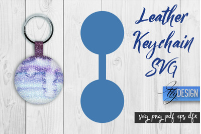 Leather Keychain SVG | Key Fob SVG | Bag Tag Design