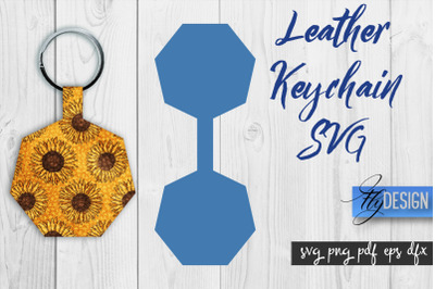 Leather Keychain SVG | Key Fob SVG | Bag Tag Design