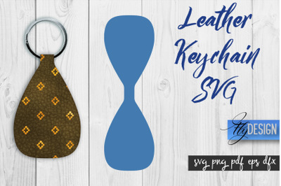 Leather Keychain SVG | Key Fob SVG | Bag Tag Design