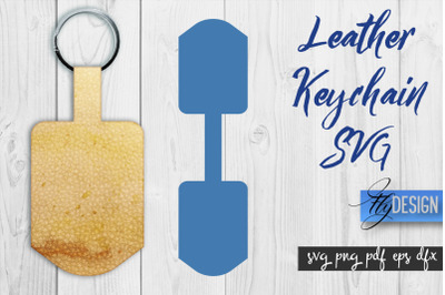 Leather Keychain SVG | Key Fob SVG | Bag Tag Design