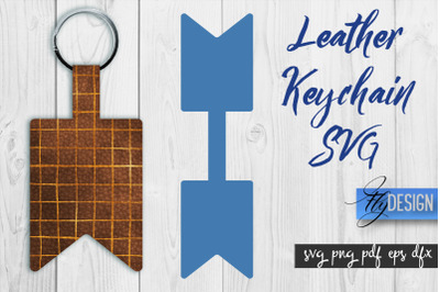 Leather Keychain SVG | Key Fob SVG | Bag Tag Design