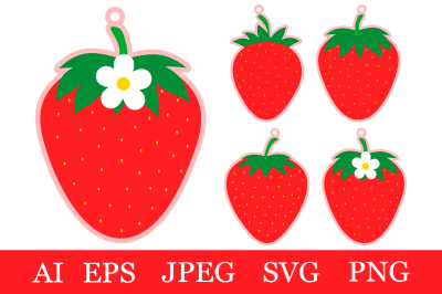 Strawberry Gift Tags template. Strawberry Gift tag printable
