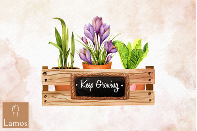 Keep Growing Plant Lover Sublimation Png