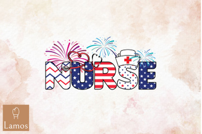 4Th Of July Nursing Stethoscope Nurse