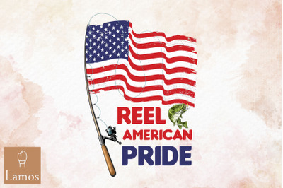 Reel American Pride July 4Th Fishing Png