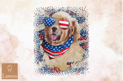 Dog 4Th Of July American Flag Dog Lover