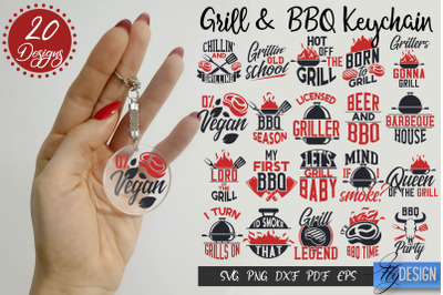 Grill &amp; BBQ Keychain SVG Bundle