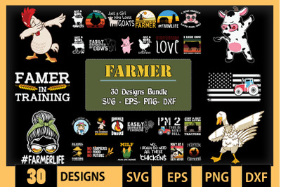 Farmer Bundle SVG 30 designs