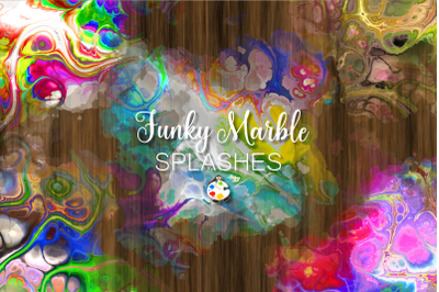 Funky Marble Watercolor Sublimation Splashes