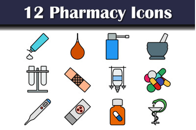 Pharmacy Icon Set