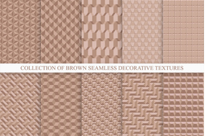 Tile brown geometric textures