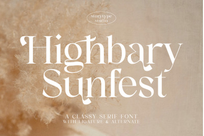 Highbary Sunfest Typeface