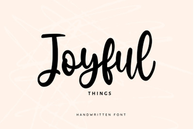 Joyful Things Cute Font