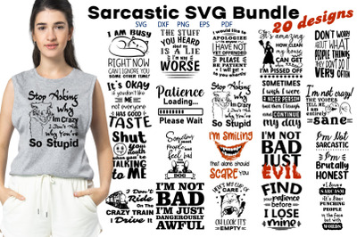 Sarcastic Sassy Funny Quotes SVG Bundle